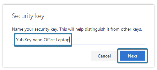 YubiKey setup in the context of a Microsoft 365 tenant